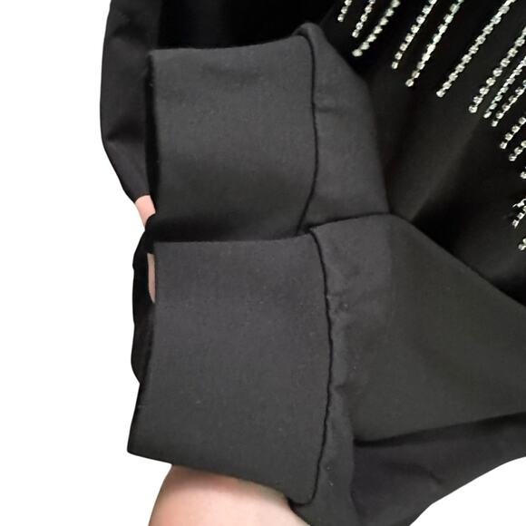 Gianni Bini Fringe Embellished Sweatshirt Top Edgy Country Cowboy Taylor Swift M - Picture 10 of 11